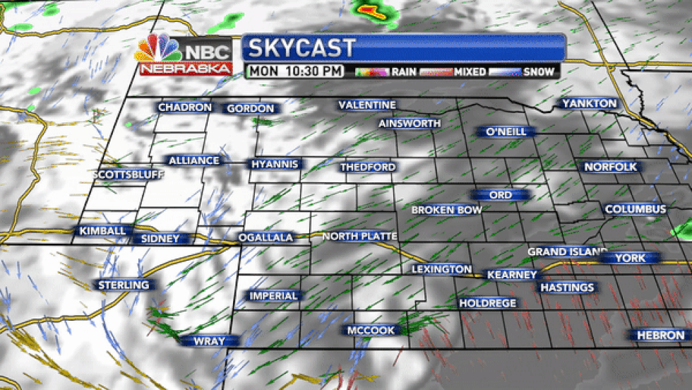 Skies turn mostly cloudy on Tuesday with breezy northeast winds. Showers and thunderstorms are...