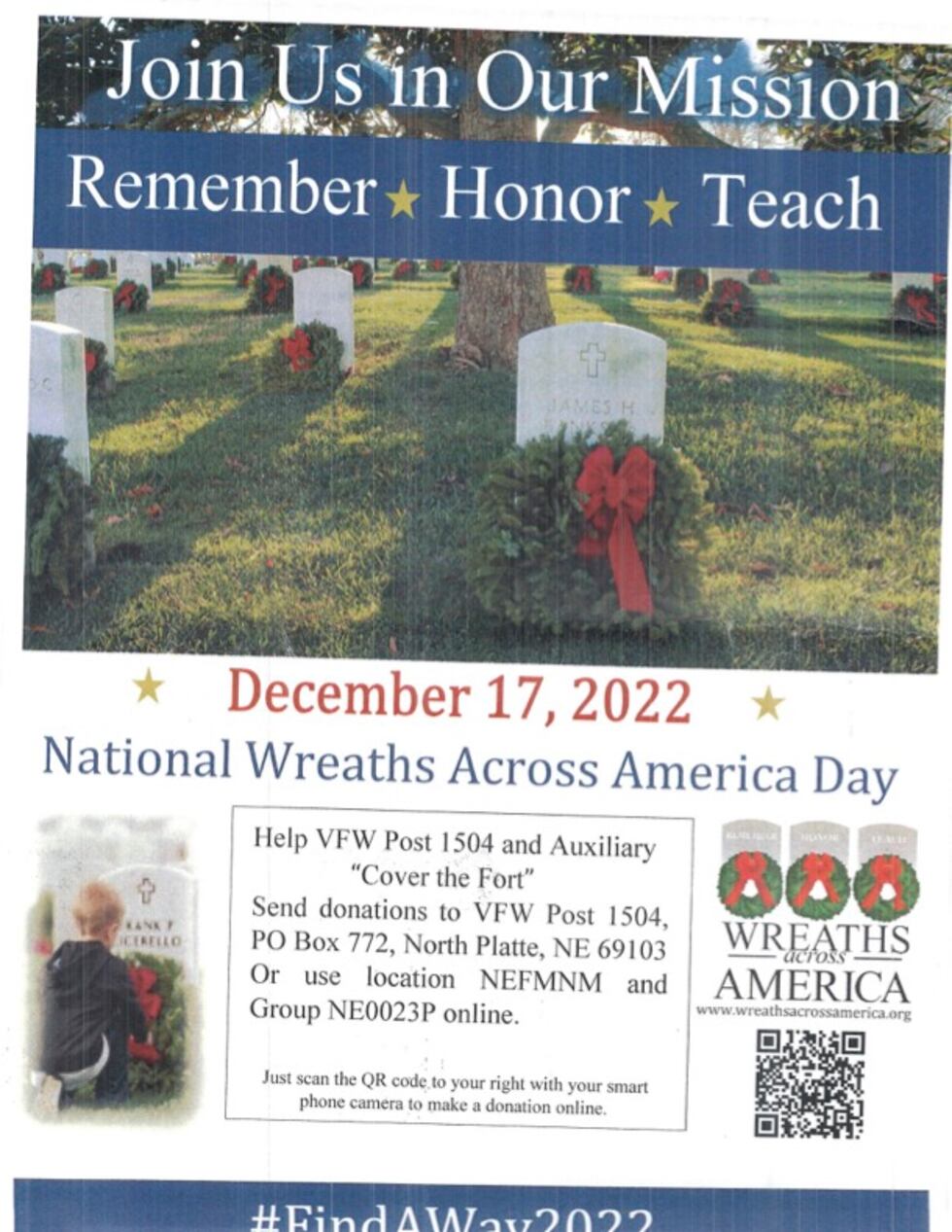 Wreaths Across America Day Flyer