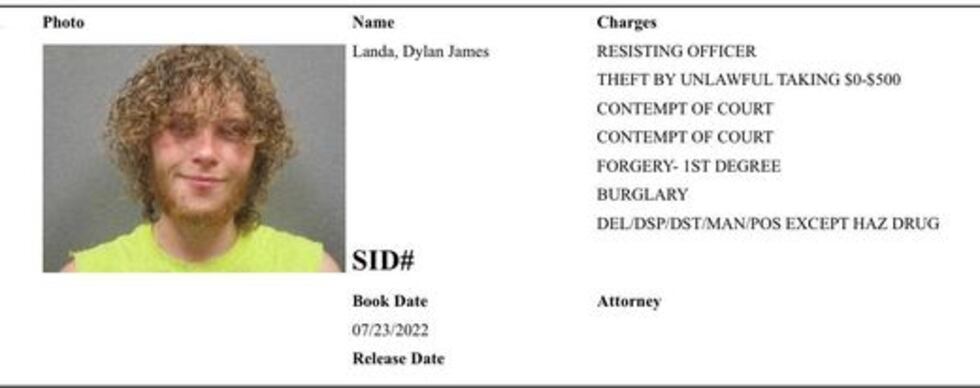 21-year-old Dylan Landa arrested late Friday.