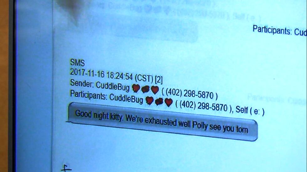 Between Nov. 14 and Nov. 16, Bailey Boswell only texted Brandle a few times, including this...