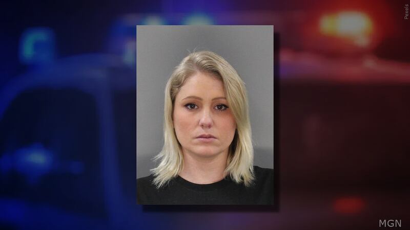 Amanda Celestino is accused of starting a fire in her Kearney apartment with a baby present.