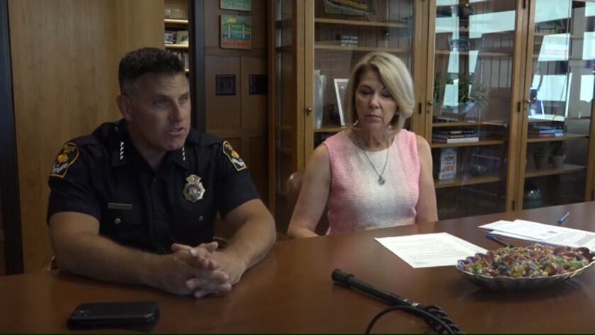 Omaha Police Chief Todd Schmaderer talks about OPD policy changes on Thursday afternoon, June...