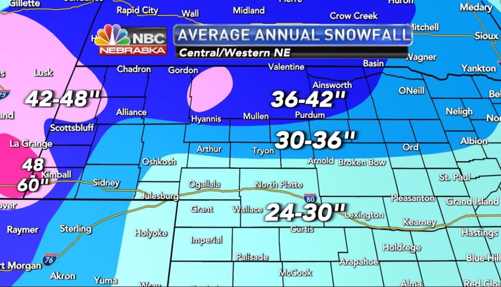 KNOP Average annual snowfall 10-17-2022
