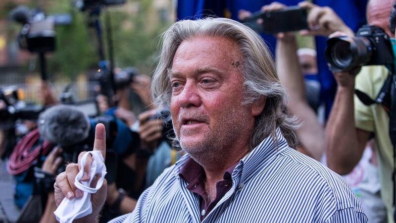 FILE - In this Aug. 20, 2020 file photo, President Donald Trump's former chief strategist...