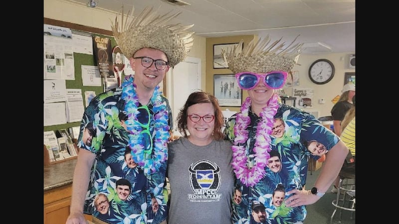 Lane Swedberg, Erika Schmidt and Amy Sabatka participate in the Glow Ball fundraiser for North...