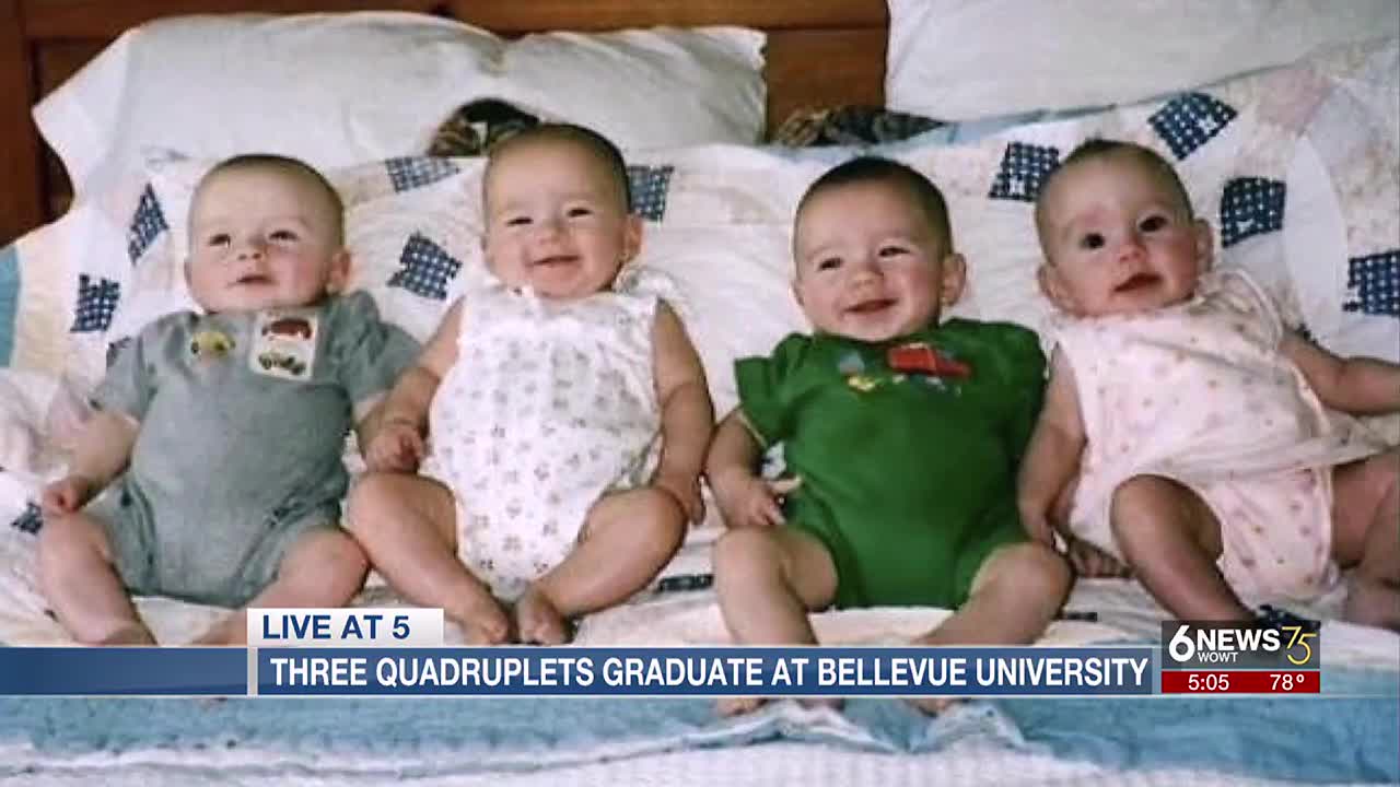 Quadruplets at Bellevue University celebrate graduation together - Vimarsana News